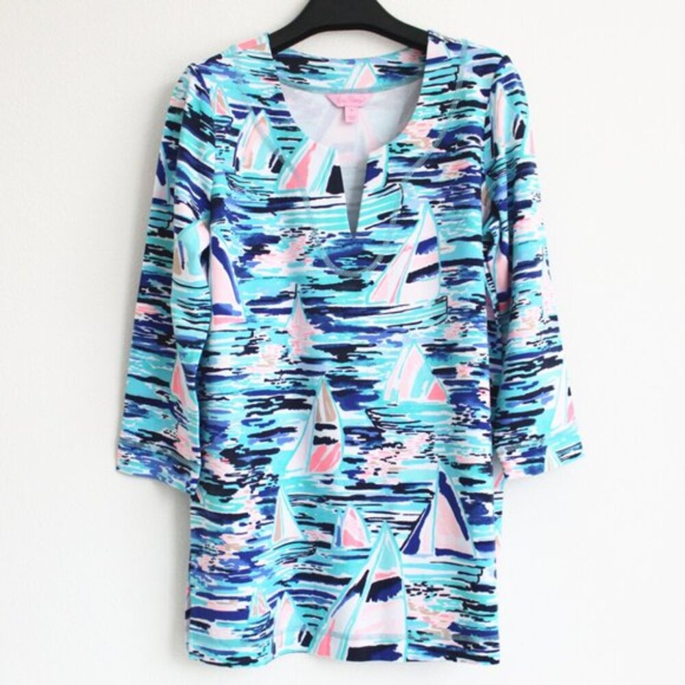 New Lilly Pulitzer UPF 50+ Justina Tunic Top, Size XS